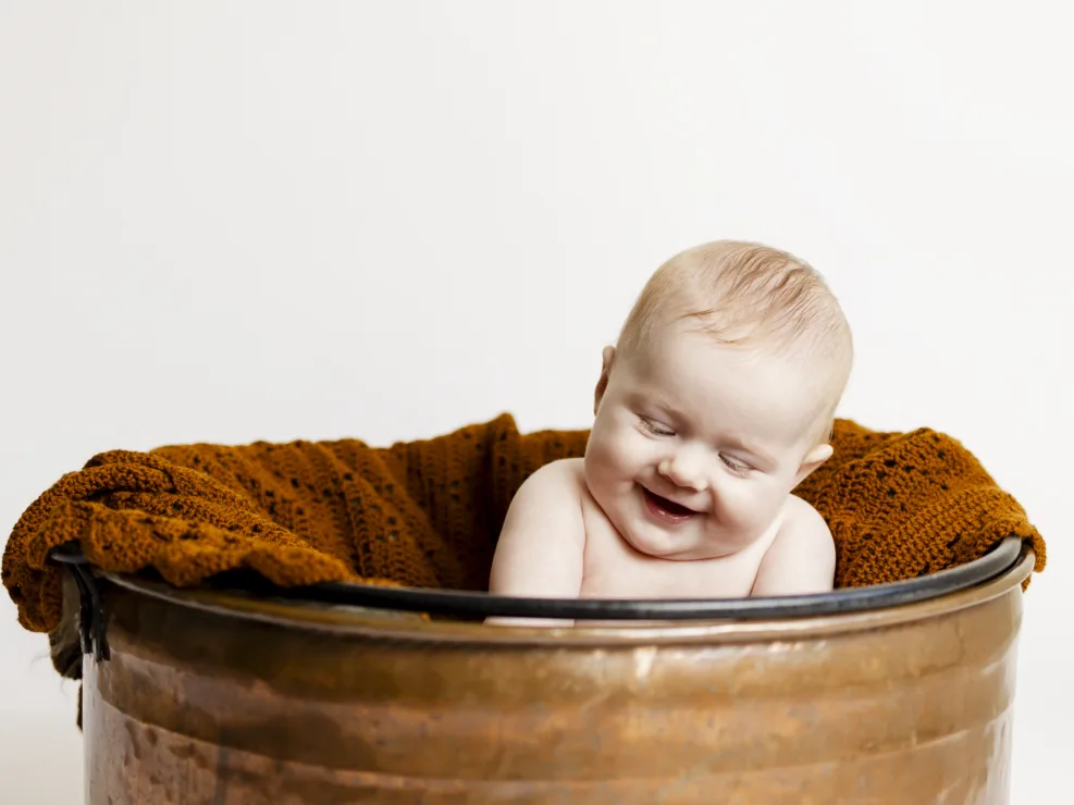 babyfotografi i studie